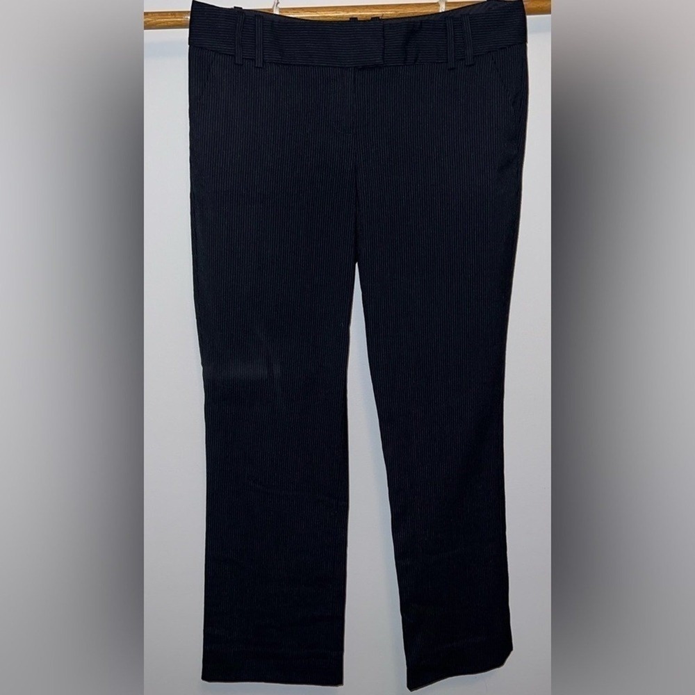 The Limited black pinstripe Drew Fit dress pants Size 6 #521
